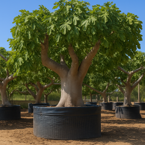 Feigenbaum Ficus carica  100-120 cm Stu., 200-300 cm Gesamthöhe