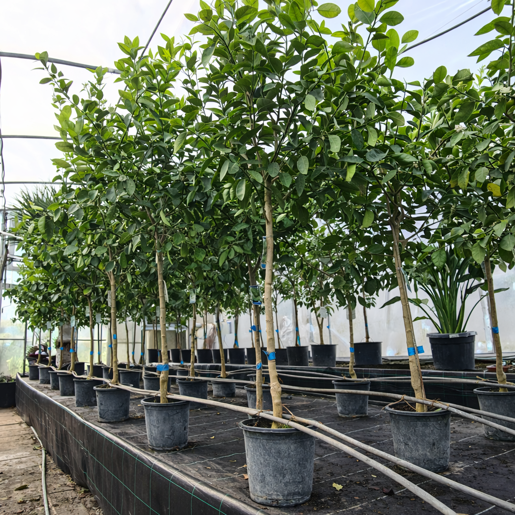 Limettenbaum Citrus aurantifolia 8-10 cm Stu. 160-180 cm Gesamthöhe – Bild 3