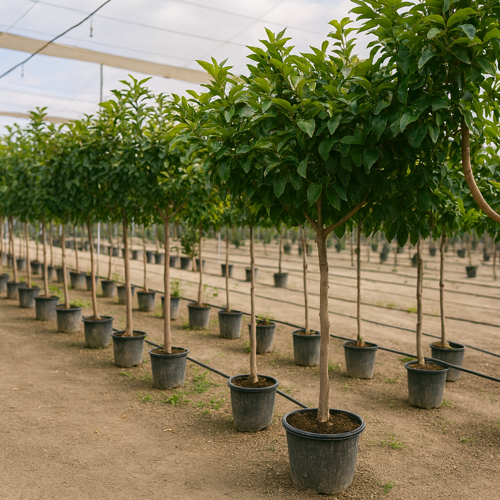 Zitronenbaum Citrus limon Sorte Eureka 8-10 cm Stu. 160-180 cm Gesamthöhe – Bild 3