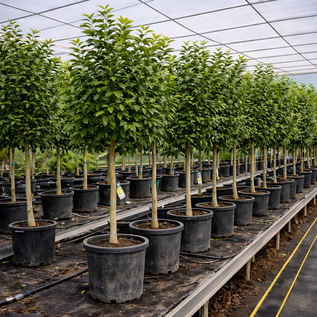 Zitronenbaum Citrus limon Sorte Eureka 10-12 cm Stu. 180-200 cm Gesamthöhe – Bild 4